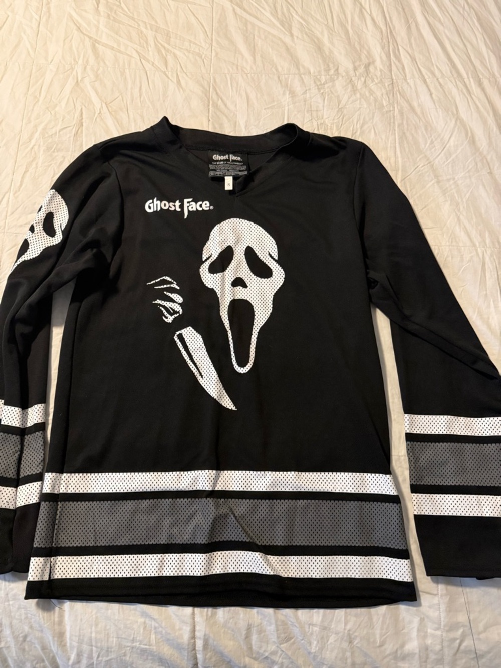 Black Graphic Jersey Top